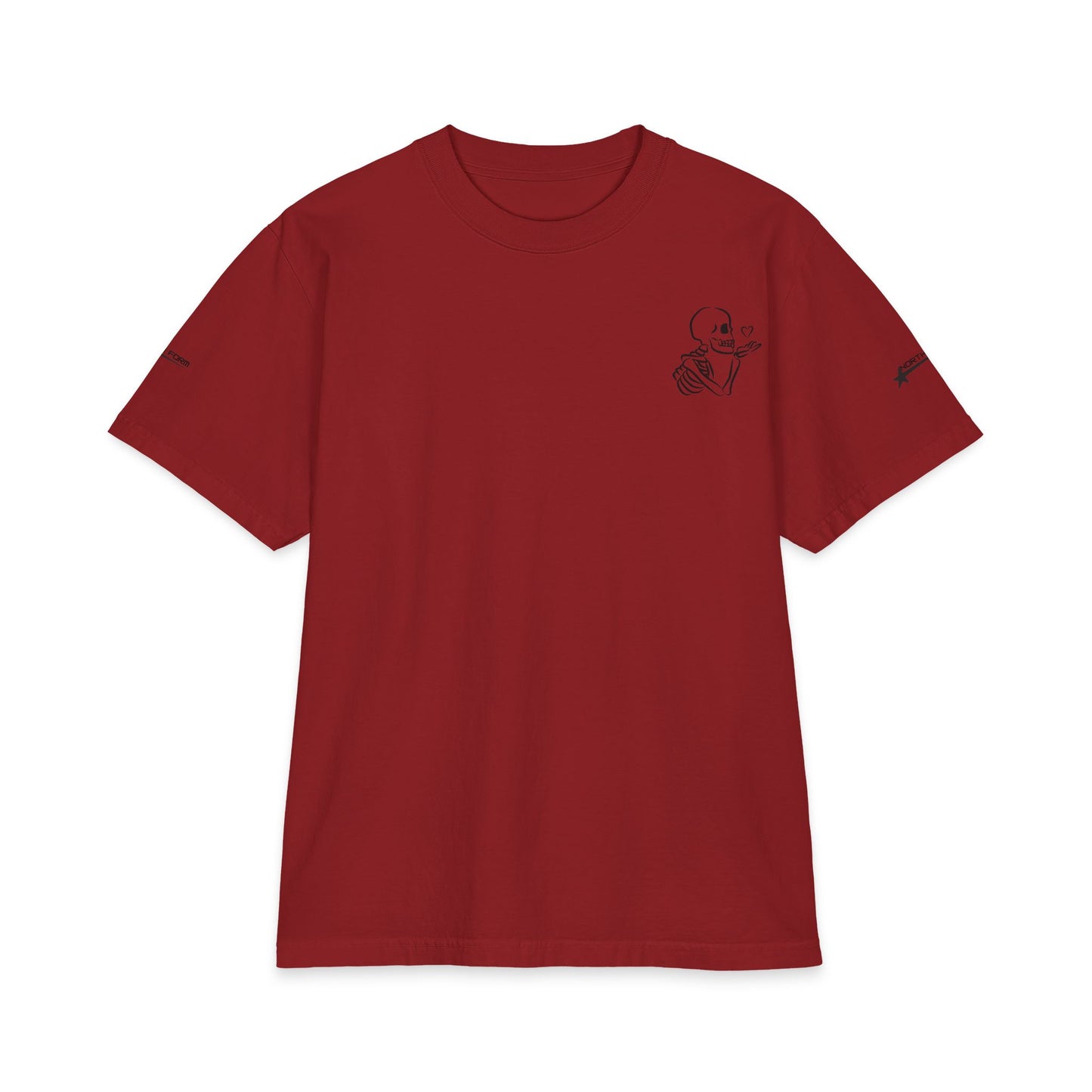 Skull & Roses T-Shirt — Double Skull Floral Graphic Tee