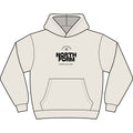 North Form Logo Men's Box Hoodie — Retro Repeated Back Print, Casual Streetwear