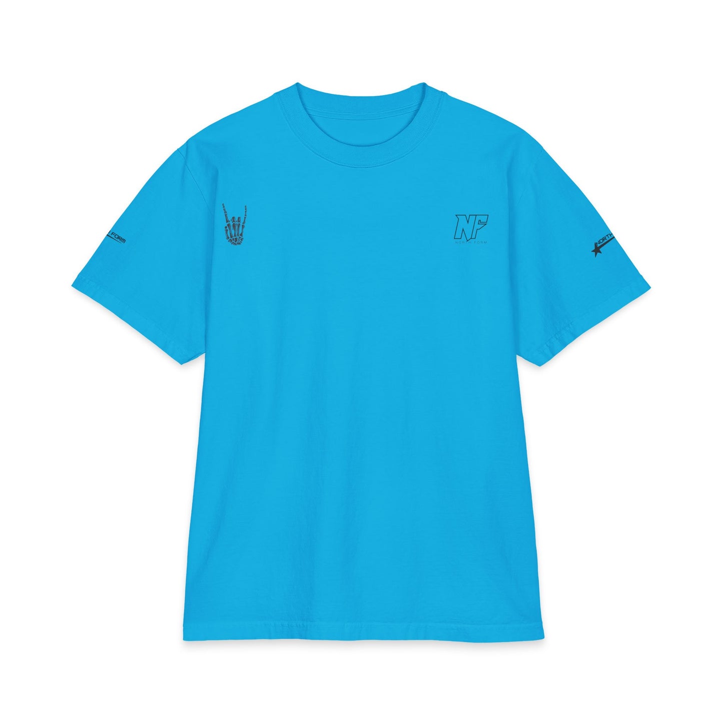 Relaxed Skeleton Graphic T-Shirt — "Chill Vibes" Back Print