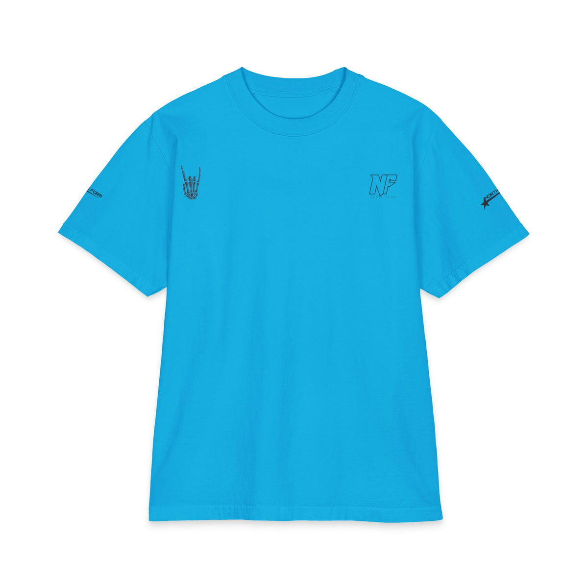 Relaxed Skeleton Graphic T-Shirt — "Chill Vibes" Back Print