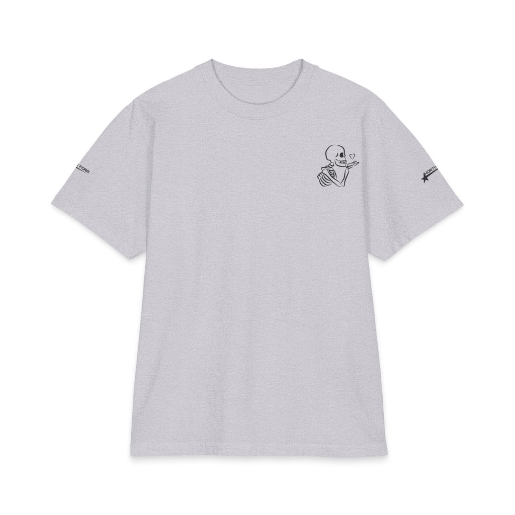 Skull & Roses T-Shirt — Double Skull Floral Graphic Tee