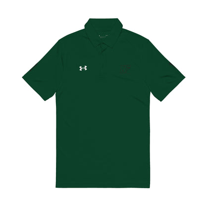 Embroidered White Performance Polo Shirt