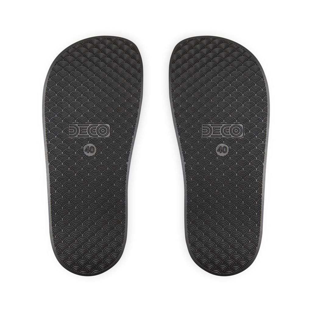Men's Removable-Strap Slide Sandals — Custom Pattern Comfort Slides