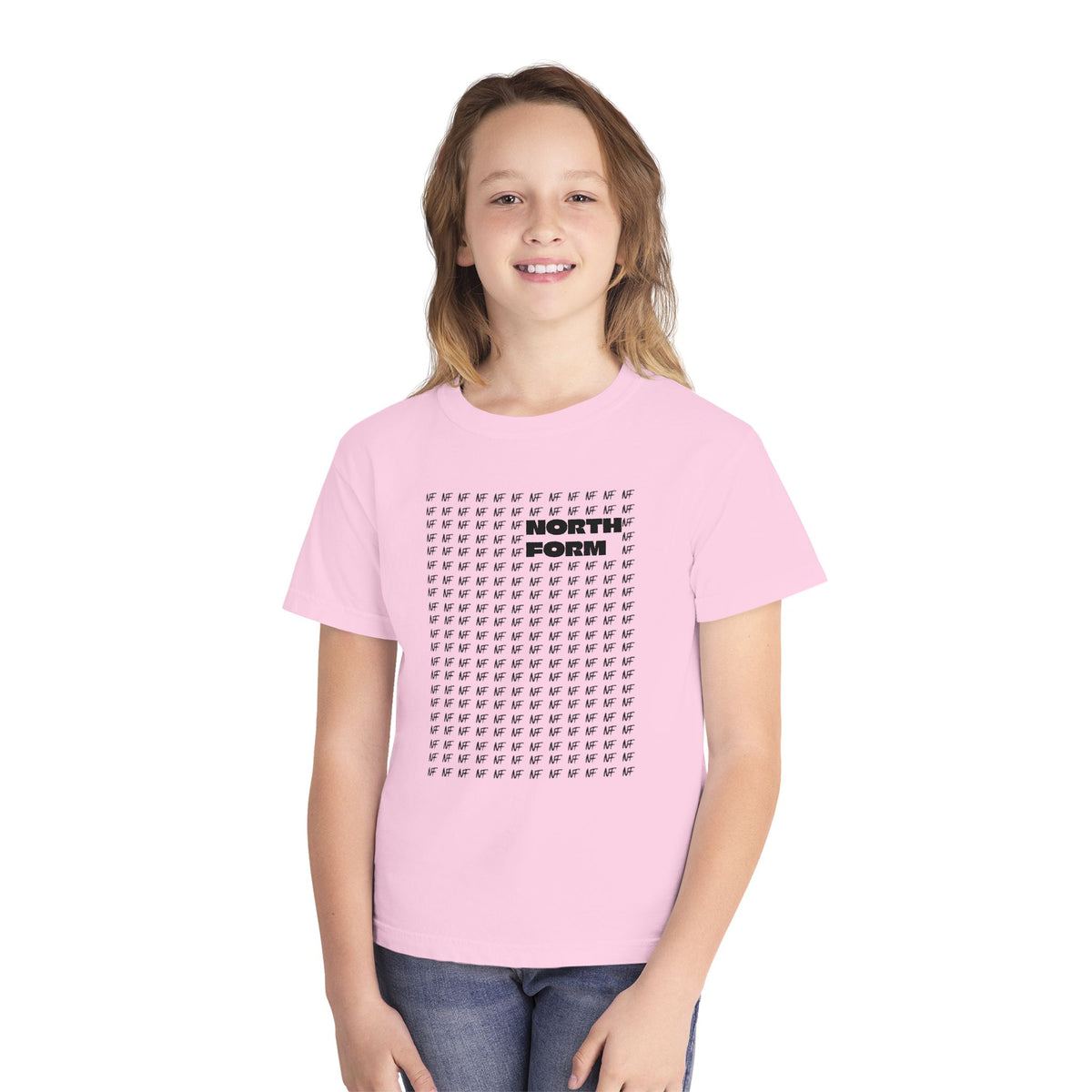 Youth T-Shirt — North Form Grid Graphic Tee (Youth Midweight)