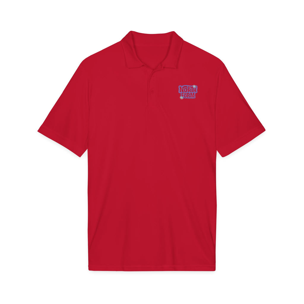 North Form Embroidered Polo Shirt — Performance Sport-Tech Work or Team Polo