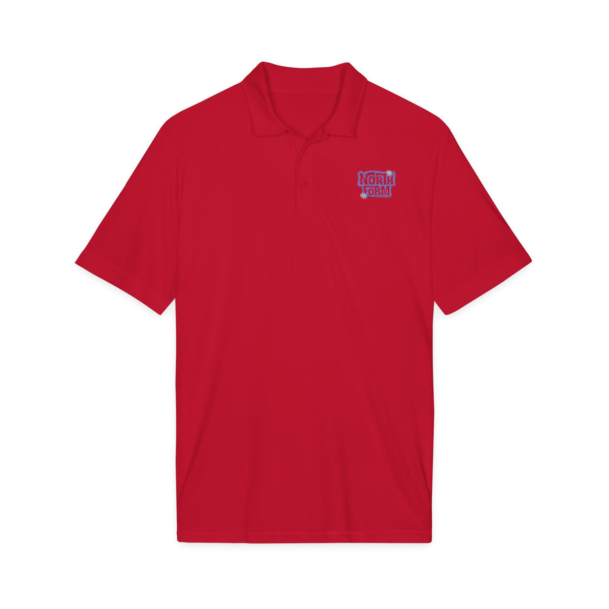 North Form Embroidered Polo Shirt — Performance Sport-Tech Work or Team Polo