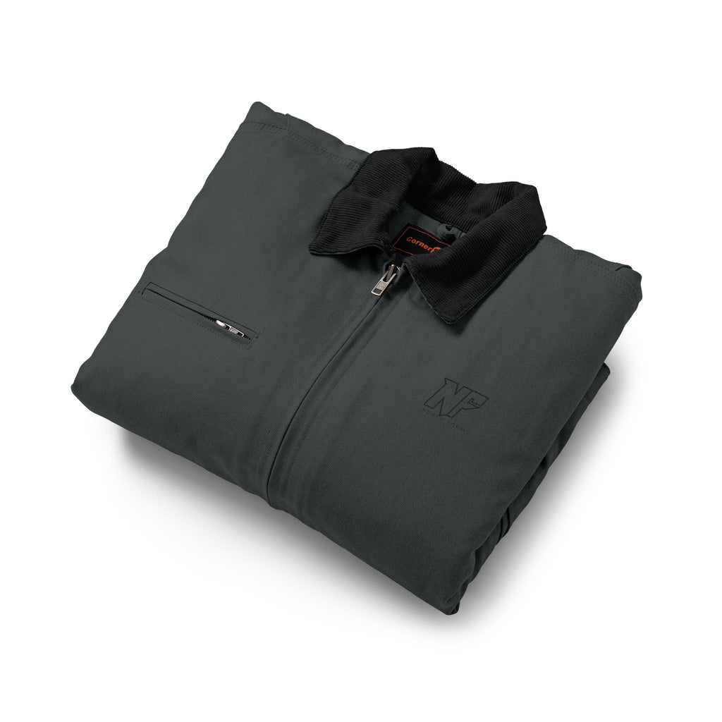 Duck Cloth Work Jacket - Brown Insulated Carpenter Jacket
