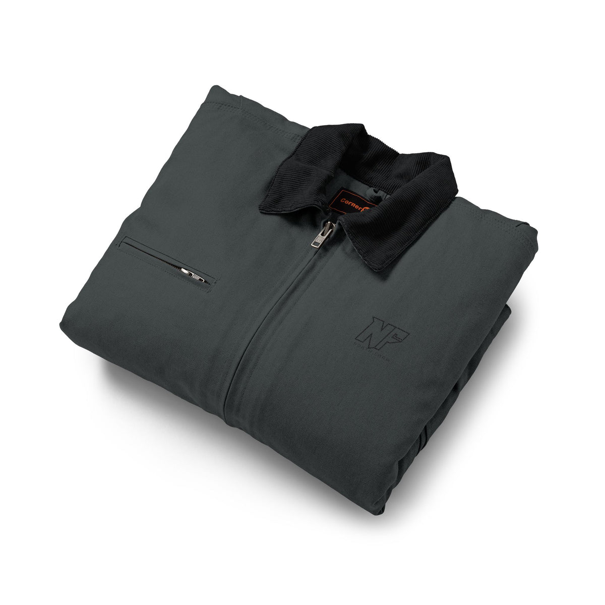 Duck Cloth Work Jacket - Brown Insulated Carpenter Jacket