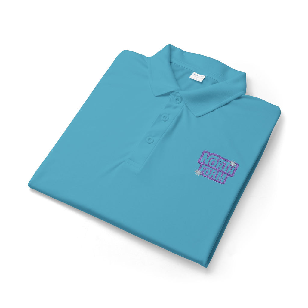 North Form Embroidered Polo Shirt — Performance Sport-Tech Work or Team Polo
