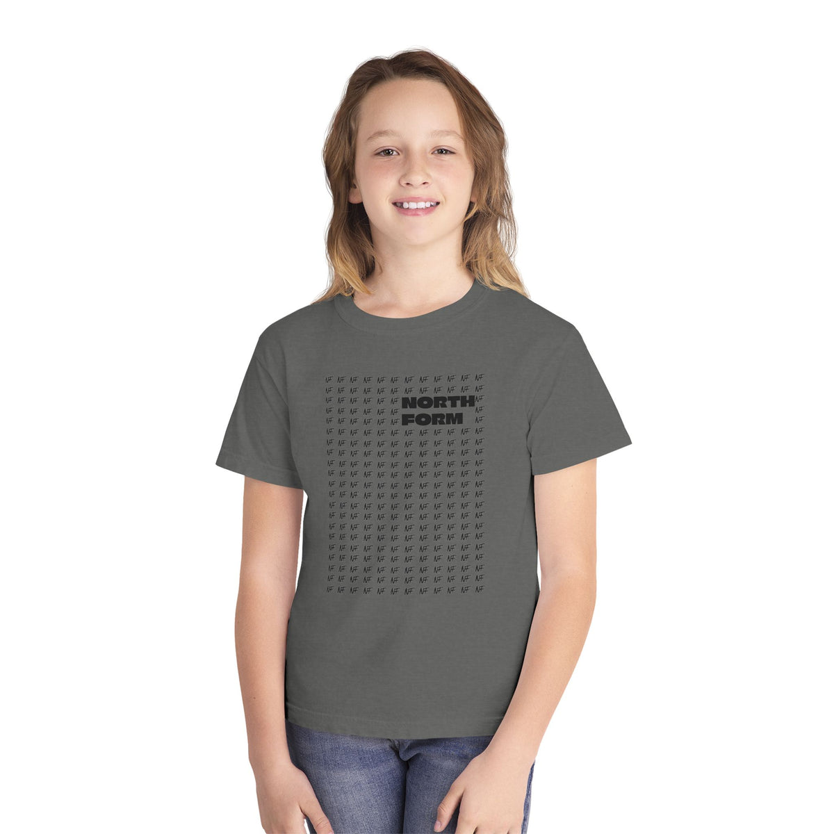 Youth T-Shirt — North Form Grid Graphic Tee (Youth Midweight)