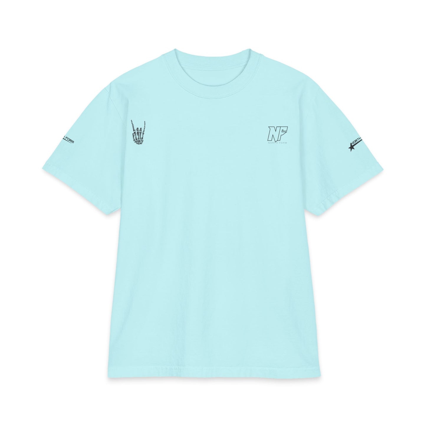 Relaxed Skeleton Graphic T-Shirt — "Chill Vibes" Back Print