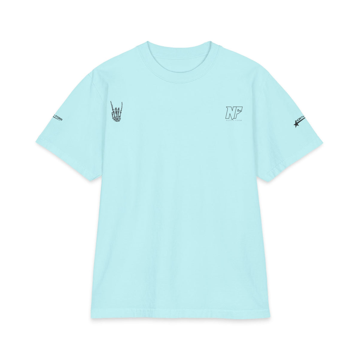 Relaxed Skeleton Graphic T-Shirt — "Chill Vibes" Back Print