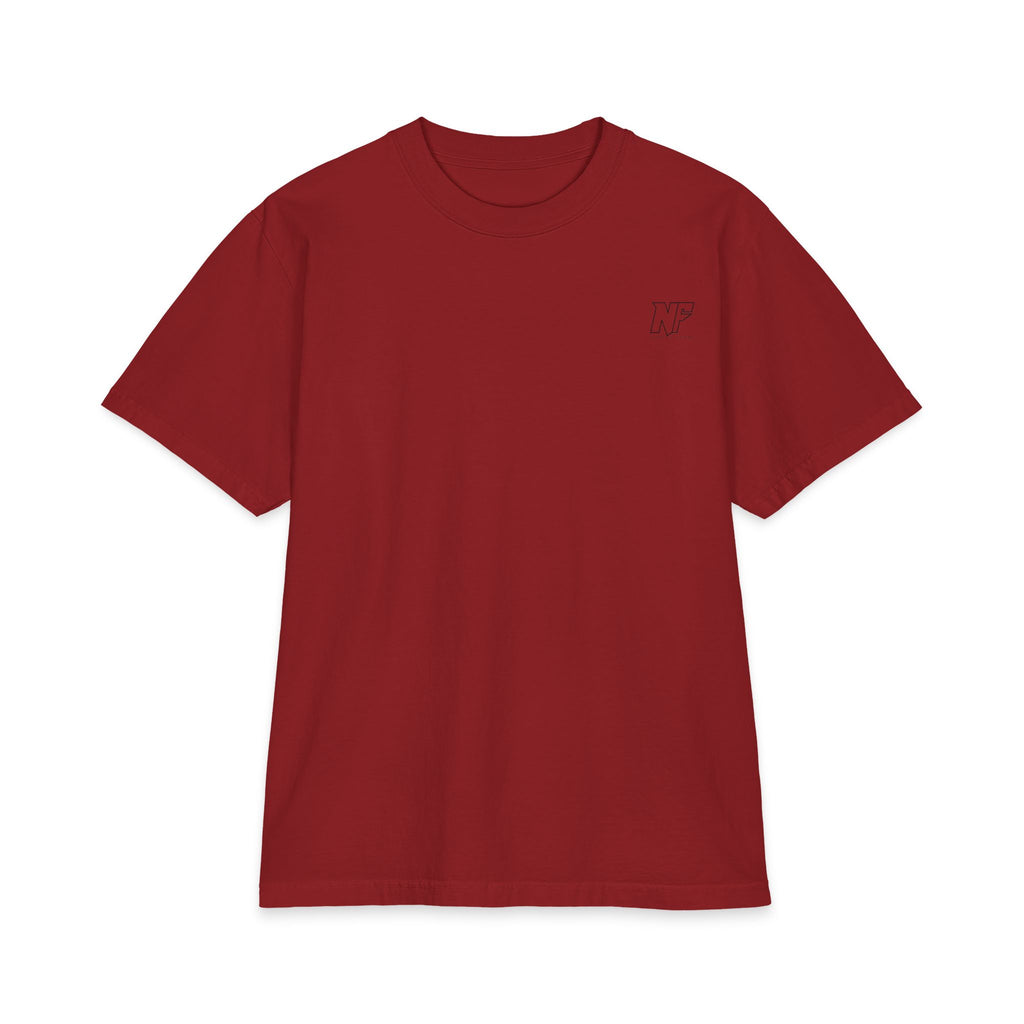 Graphic Tee — 'Overthinking Solves Nothing' Retro Statue Backprint