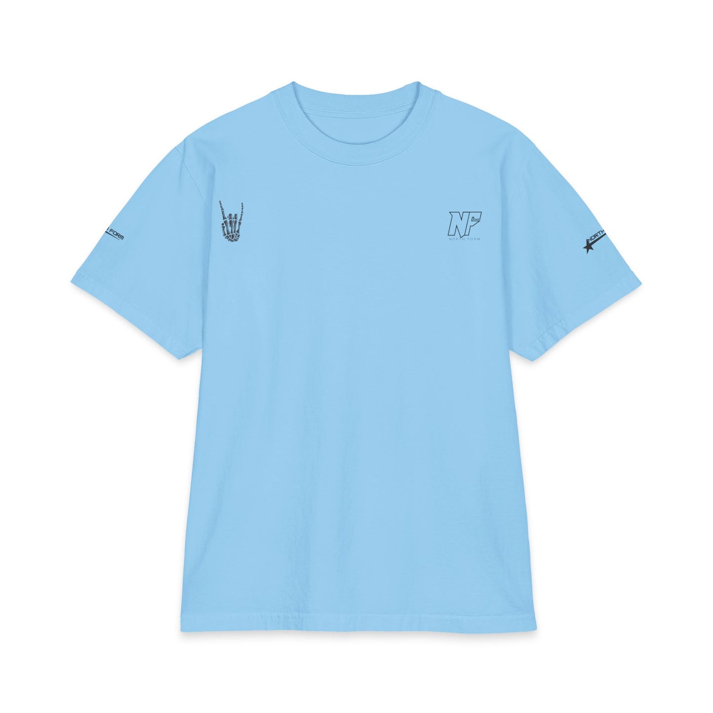 Relaxed Skeleton Graphic T-Shirt — "Chill Vibes" Back Print