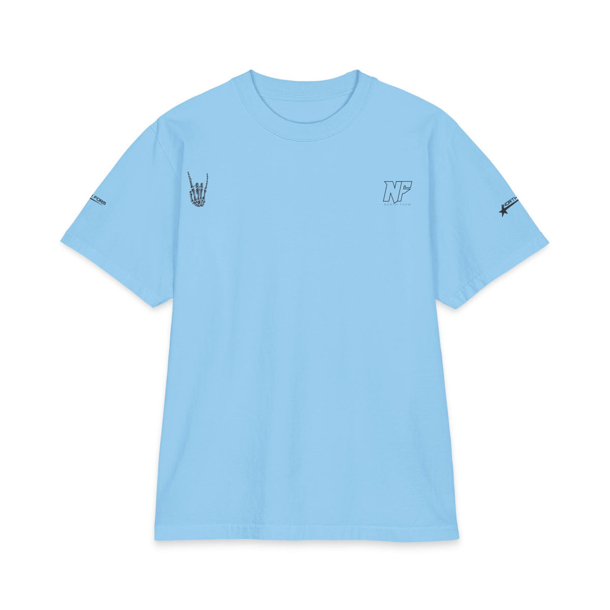 Relaxed Skeleton Graphic T-Shirt — "Chill Vibes" Back Print