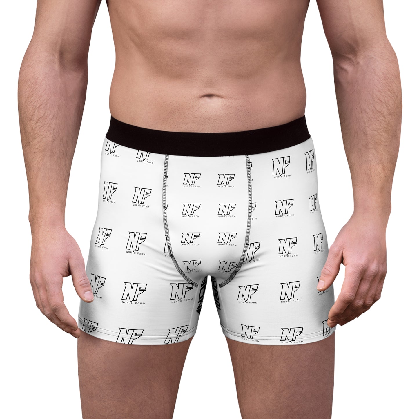NF Logo Boxer Briefs — All-Over Print Men's Boxer Shorts