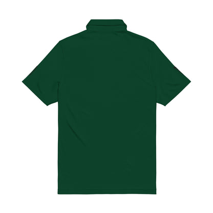 Embroidered White Performance Polo Shirt