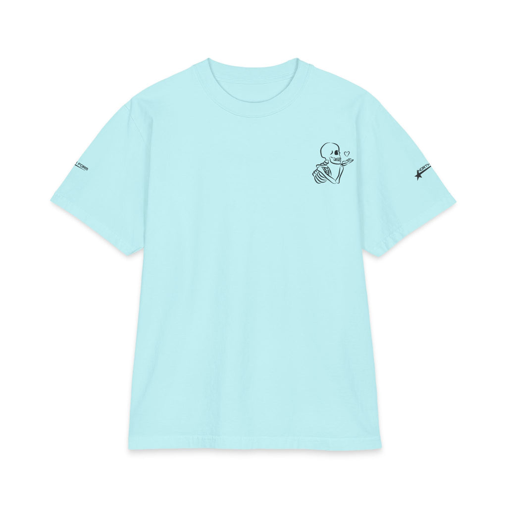 Skull & Roses T-Shirt — Double Skull Floral Graphic Tee