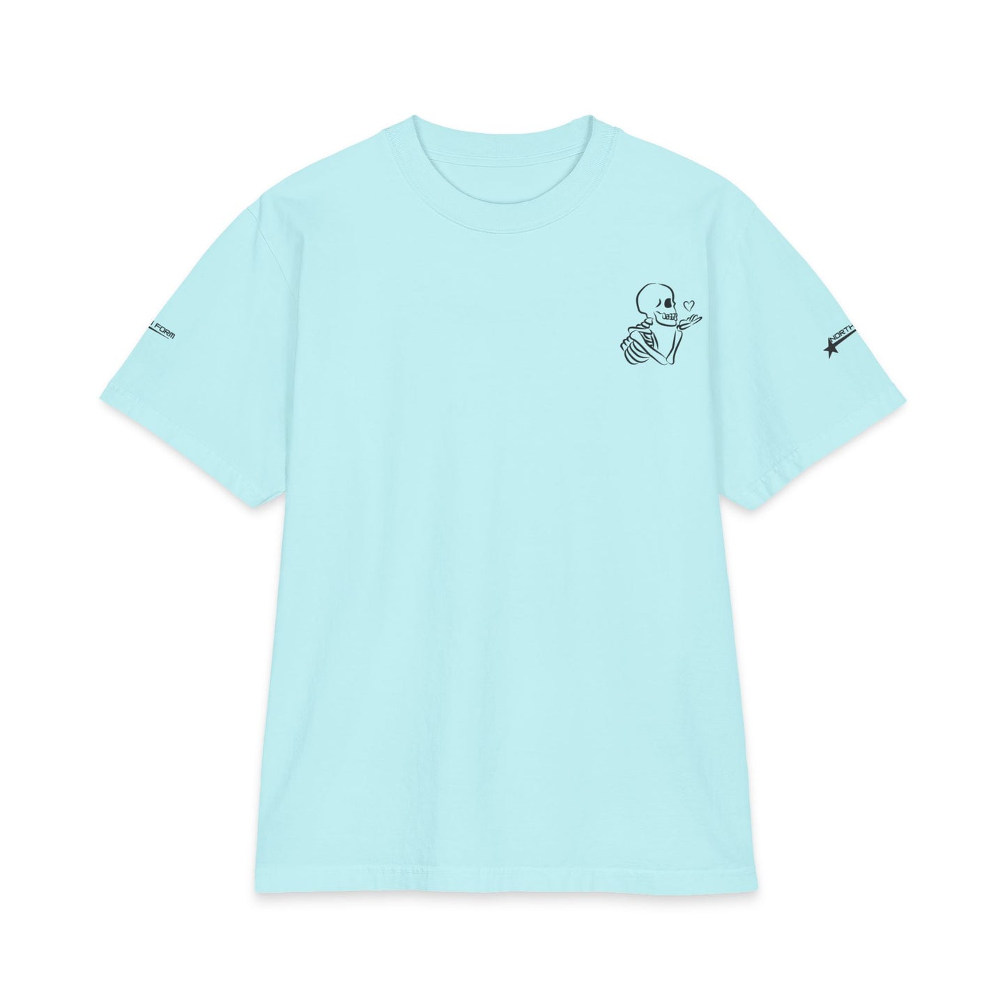Skull & Roses T-Shirt — Double Skull Floral Graphic Tee