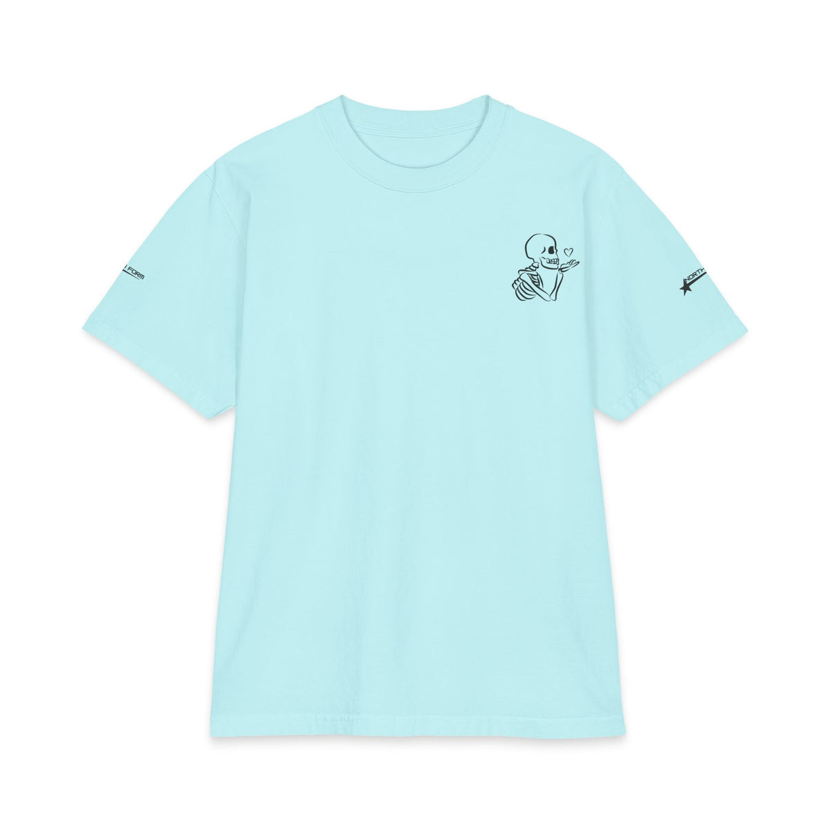 Skull & Roses T-Shirt — Double Skull Floral Graphic Tee
