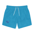 Men's Blue 'North Form' Swim Trunks — Graphic Beach Shorts