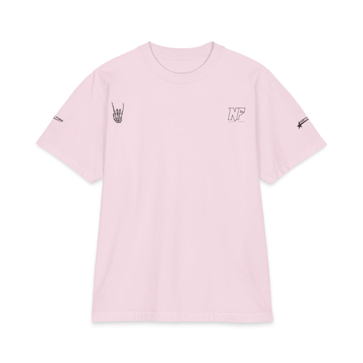 Relaxed Skeleton Graphic T-Shirt — "Chill Vibes" Back Print