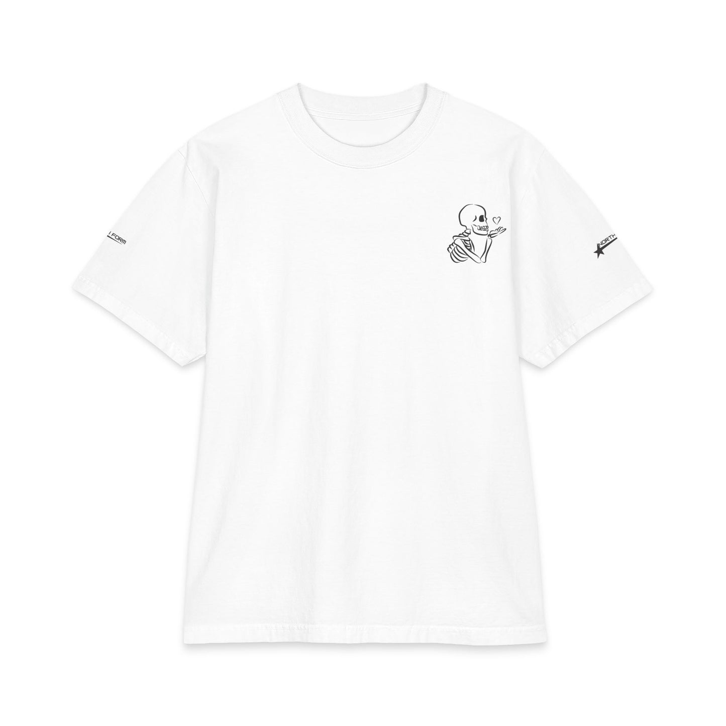 Skull & Roses T-Shirt — Double Skull Floral Graphic Tee