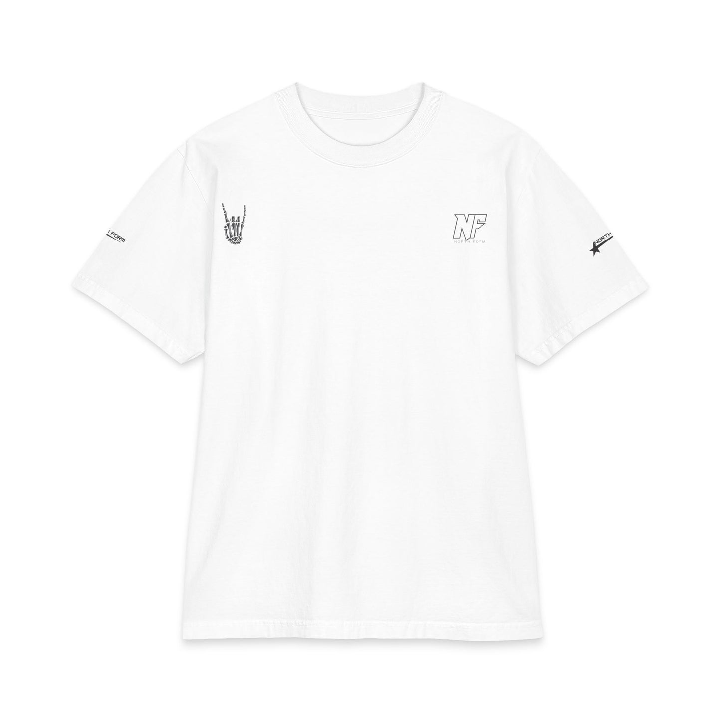 Relaxed Skeleton Graphic T-Shirt — "Chill Vibes" Back Print