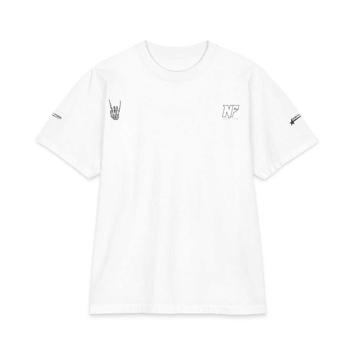 Relaxed Skeleton Graphic T-Shirt — "Chill Vibes" Back Print