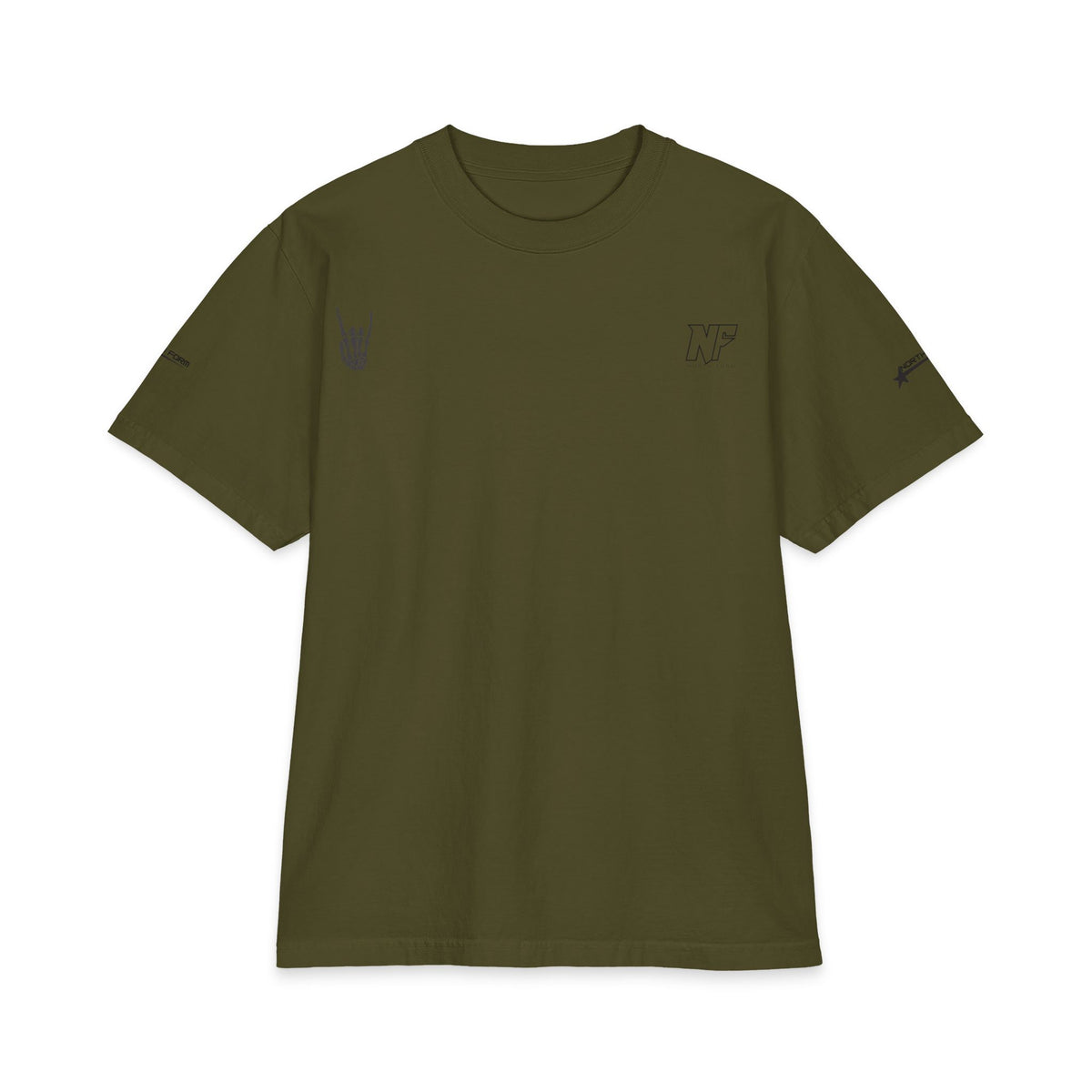 Relaxed Skeleton Graphic T-Shirt — "Chill Vibes" Back Print