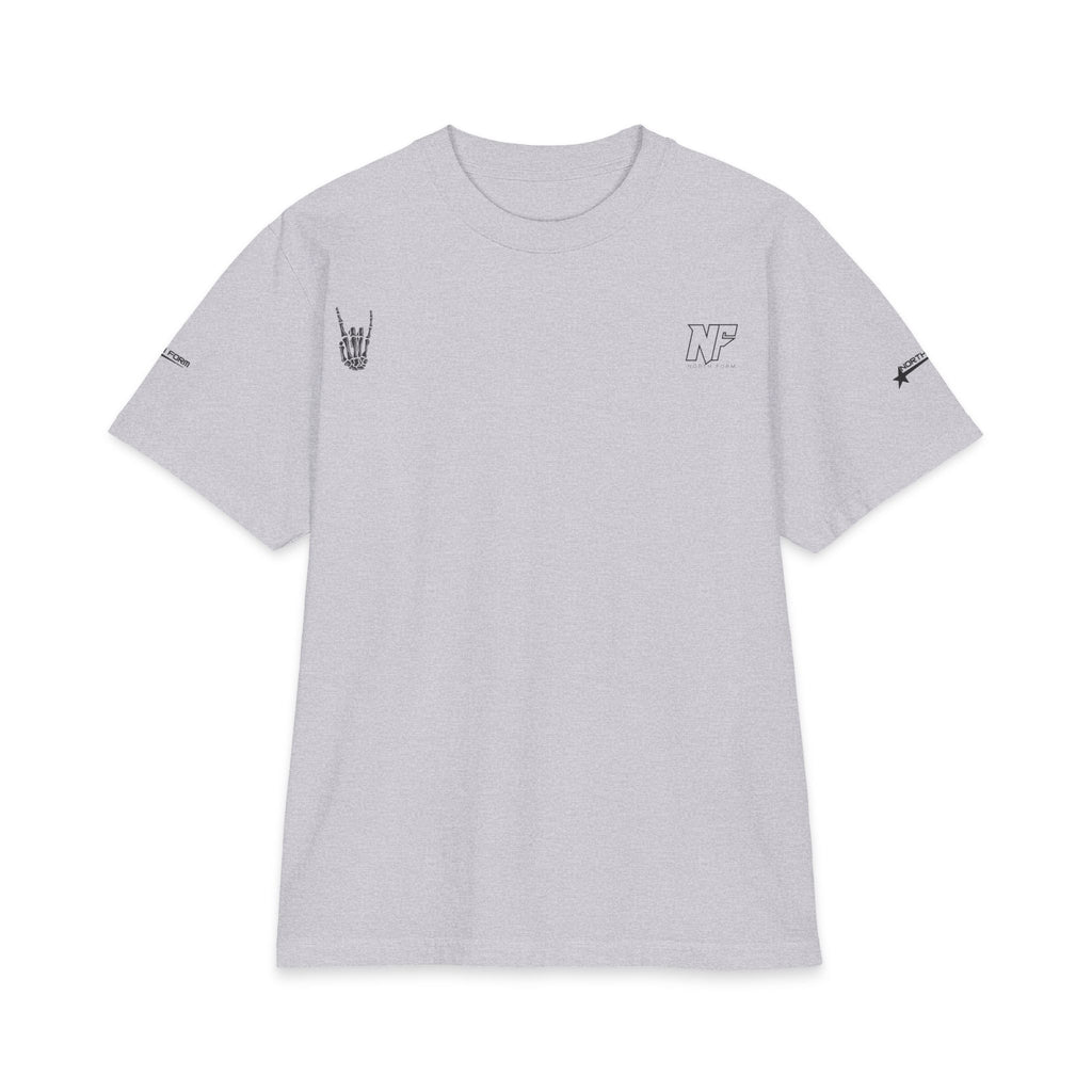 Relaxed Skeleton Graphic T-Shirt — "Chill Vibes" Back Print