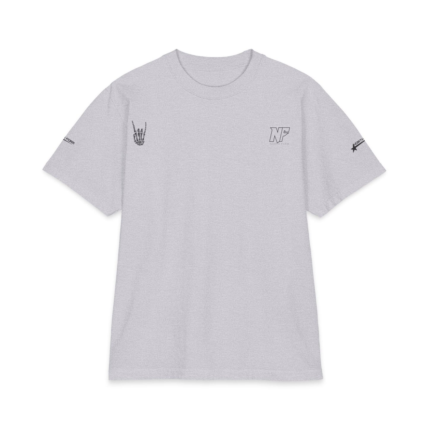 Relaxed Skeleton Graphic T-Shirt — "Chill Vibes" Back Print
