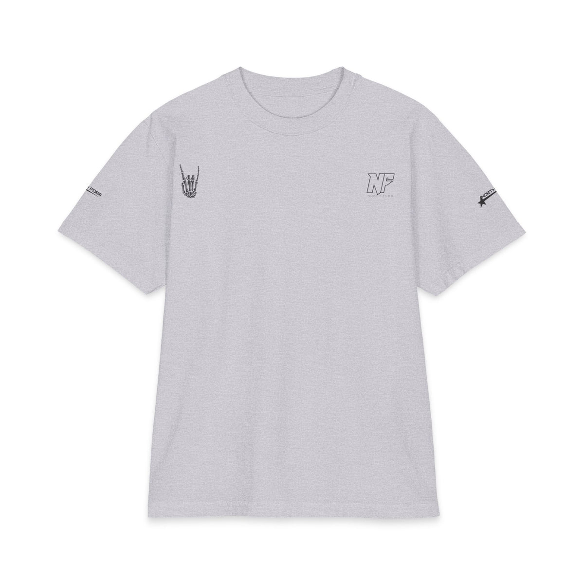 Relaxed Skeleton Graphic T-Shirt — "Chill Vibes" Back Print