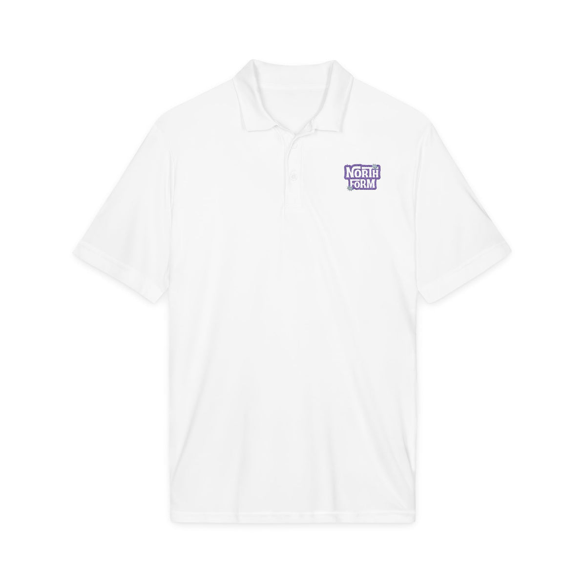 North Form Embroidered Polo Shirt — Performance Sport-Tech Work or Team Polo