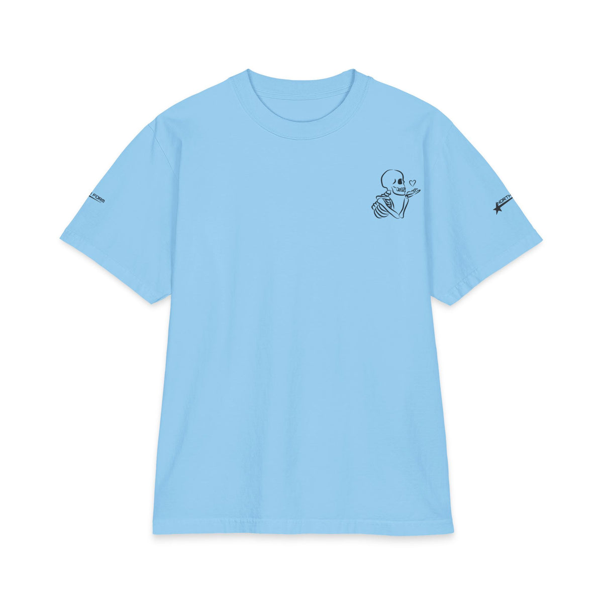 Skull & Roses T-Shirt — Double Skull Floral Graphic Tee