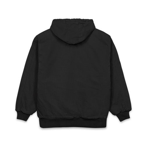 Embroidered Work Hooded Jacket - Durable Duck Cloth Utility Coat