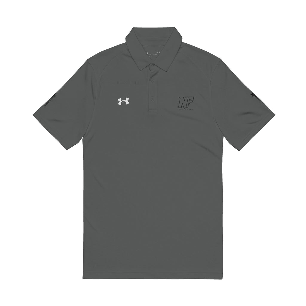 Embroidered White Performance Polo Shirt