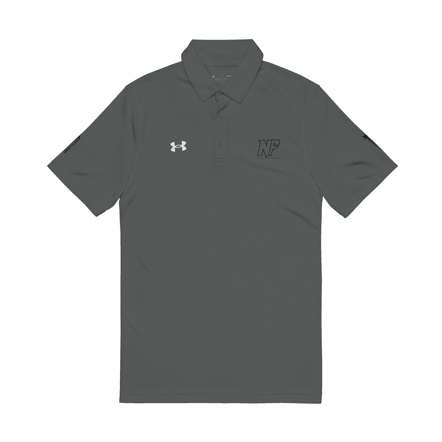Embroidered White Performance Polo Shirt