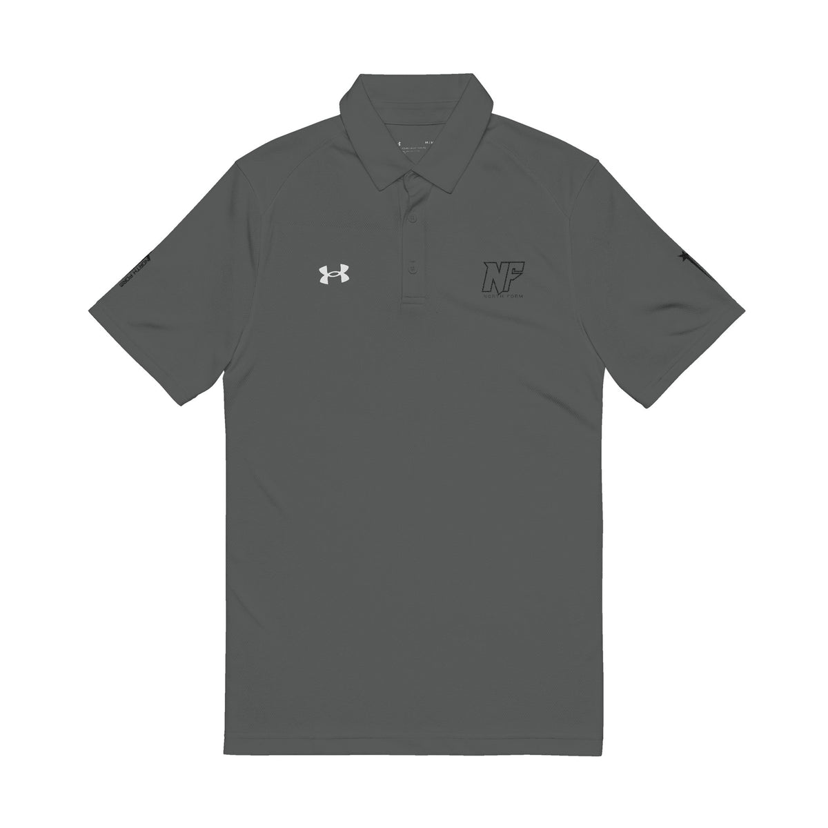Embroidered White Performance Polo Shirt