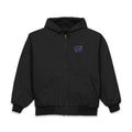 Embroidered Work Hooded Jacket - Durable Duck Cloth Utility Coat