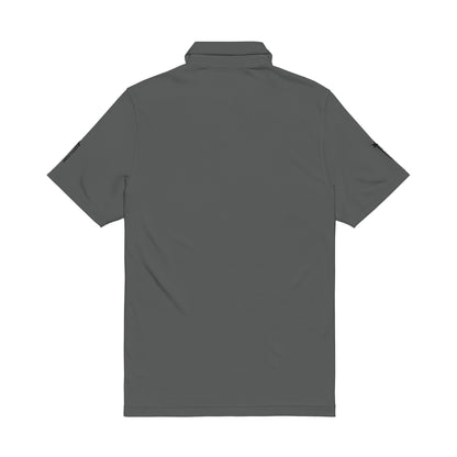 Embroidered White Performance Polo Shirt