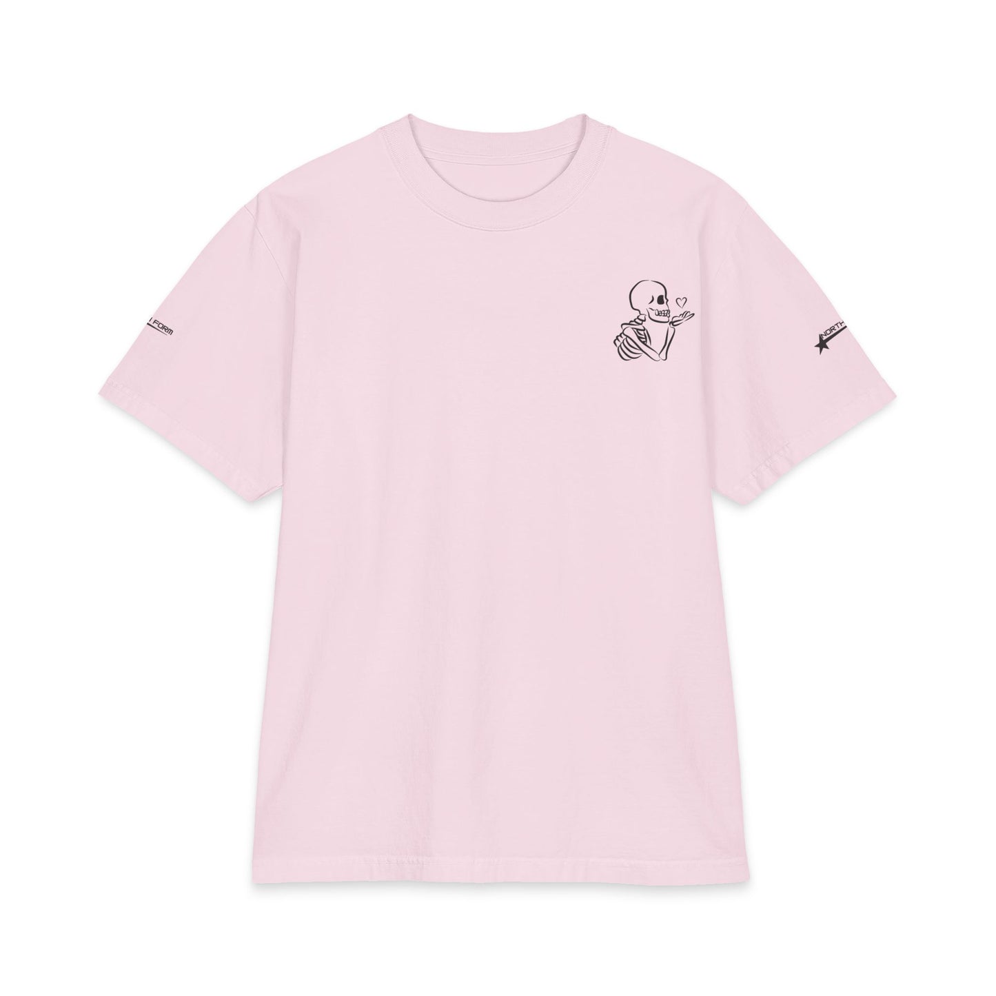 Skull & Roses T-Shirt — Double Skull Floral Graphic Tee