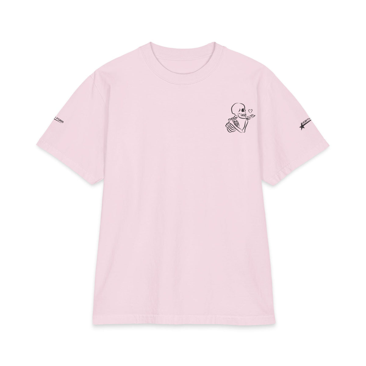 Skull & Roses T-Shirt — Double Skull Floral Graphic Tee