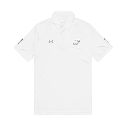 Embroidered White Performance Polo Shirt
