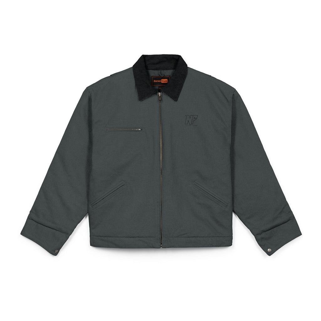 Duck Cloth Work Jacket - Brown Insulated Carpenter Jacket