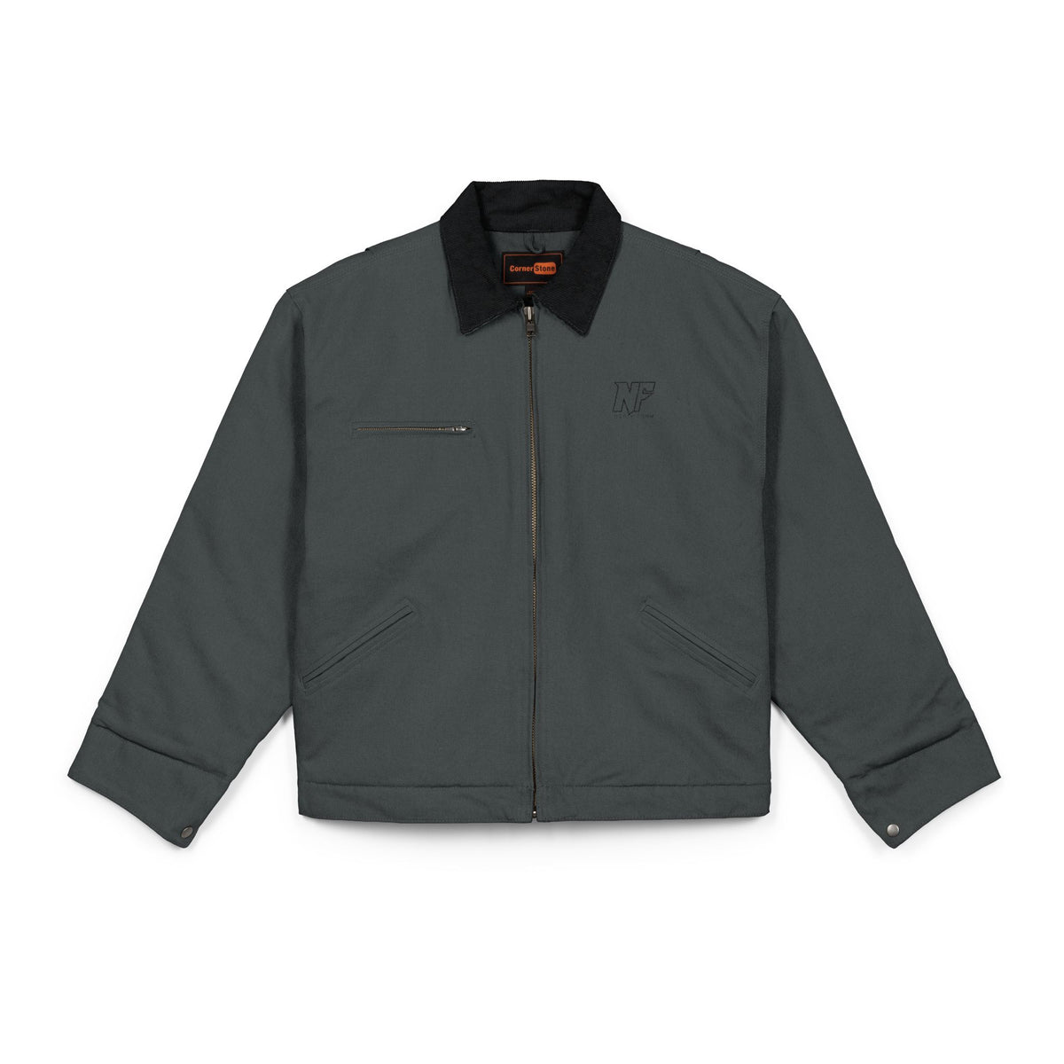 Duck Cloth Work Jacket - Brown Insulated Carpenter Jacket