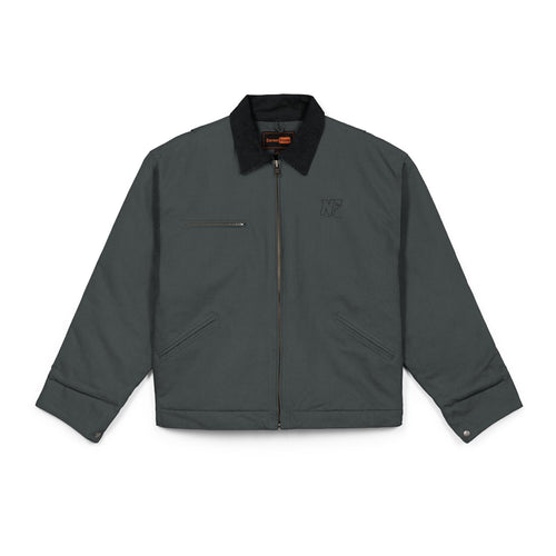 Duck Cloth Work Jacket - Brown Insulated Carpenter Jacket