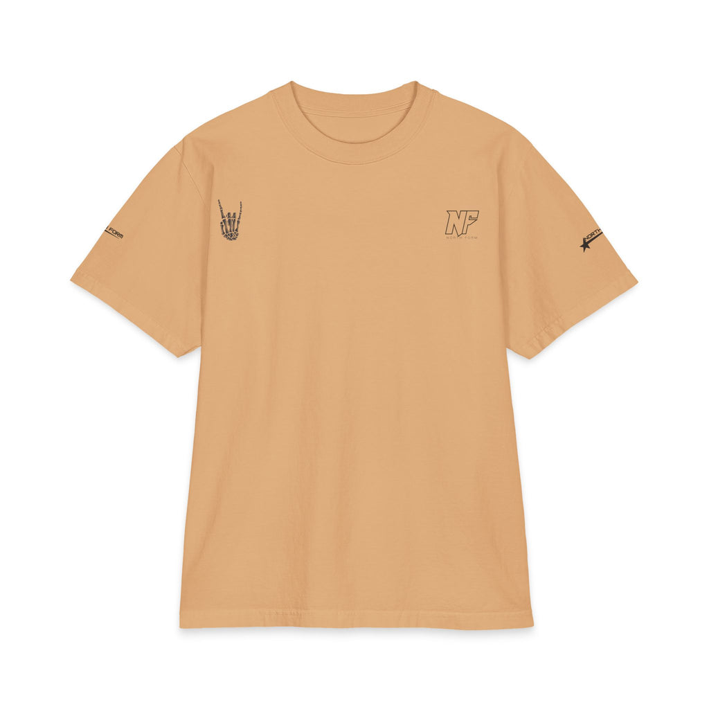Relaxed Skeleton Graphic T-Shirt — "Chill Vibes" Back Print