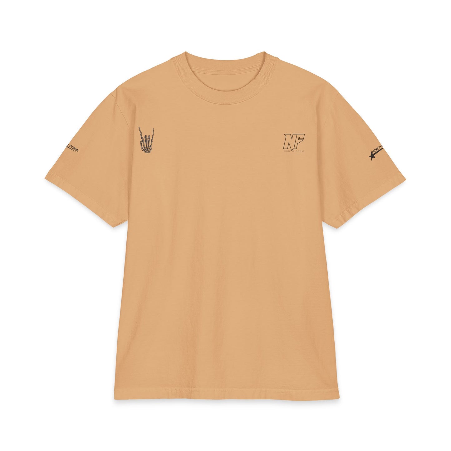 Relaxed Skeleton Graphic T-Shirt — "Chill Vibes" Back Print